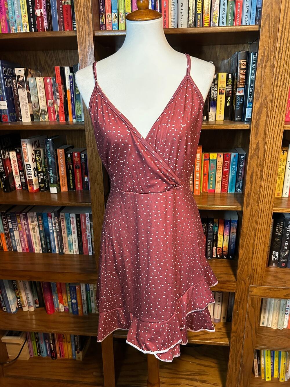 Flirty polka dot minidress medium